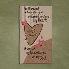 Whispered Into My Ear Personalized Wall Canvas